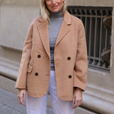 CHAQUETA DOBLE PAÑO CAMEL