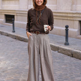 PANTALON PALAZZO CUADROS