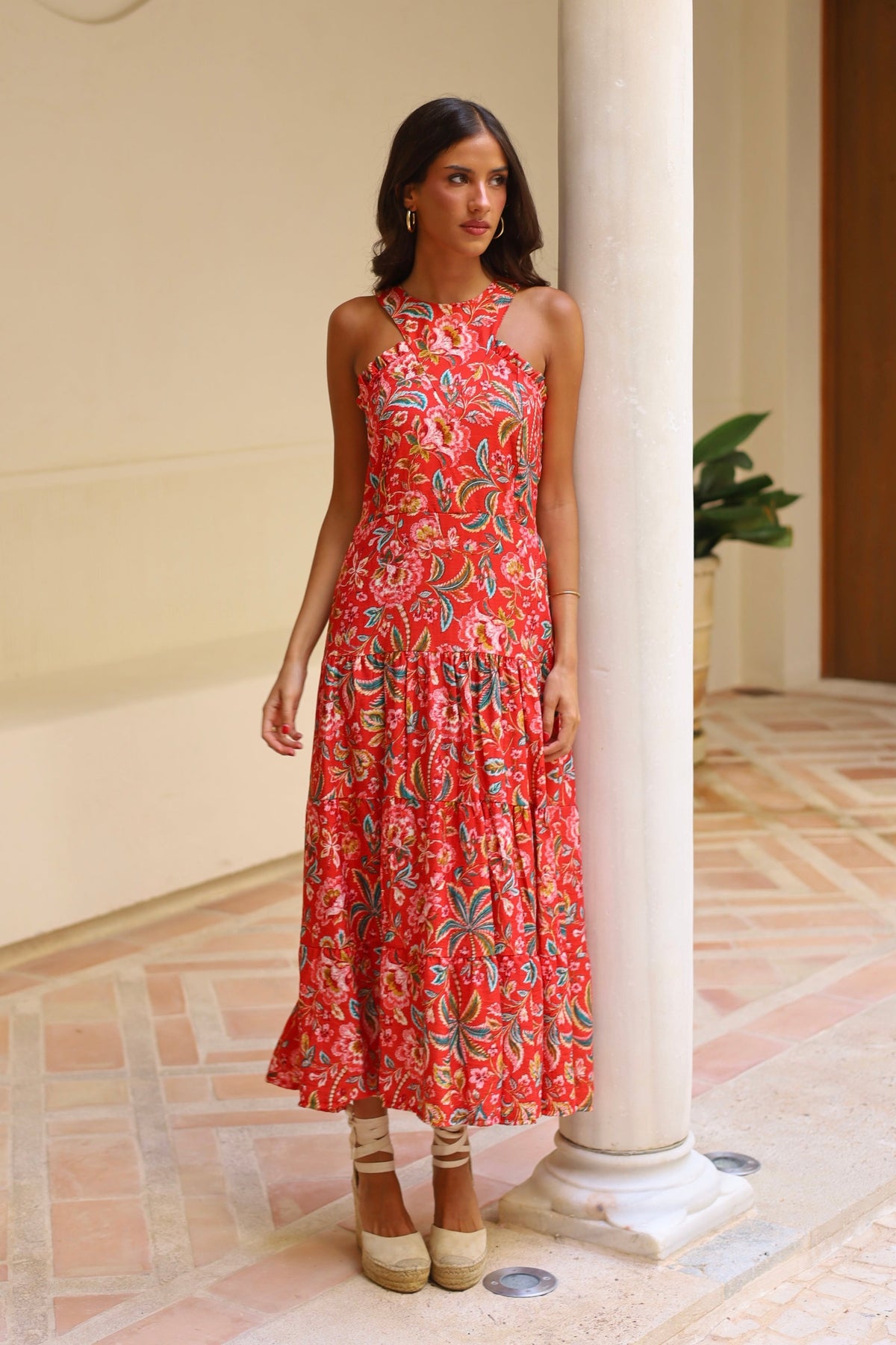 VESTIDO MALDIVAS ROJO