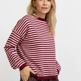 JERSEY RAYAS ROSA Y BURDEOS