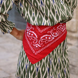 PAÑUELO PAISLEY ROJO