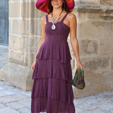 VESTIDO CARTAGENA BERENJENA