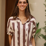 BLUSA PISA MARRON