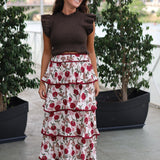 FALDA VOLANTES NOELIA BLANCA