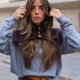 BALACLAVA BOTONES BERENJENA