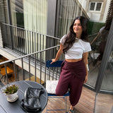 PANTALON BOMBACHO BERENJENA