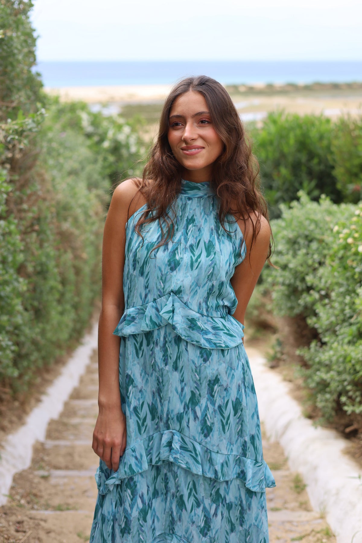 VESTIDO VEJER TURQUESA