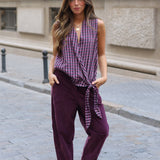 PANTALON ANTE MORADO