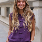 CHALECO PUNTO JAPO MORADO