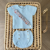 CONJUNTO MANGA CORTA AZULO