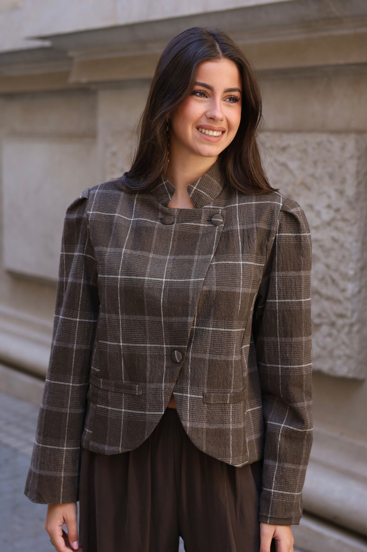 CHAQUETA TERESA MARRÓN