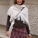 PONCHO FLECOS CRUDO