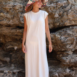VESTIDO TACHUELAS CRUDO