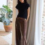 PANTALON ANCHO TERCIOPELO CAMEL