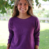 JERSEY PUNTO TACHAS MORADO