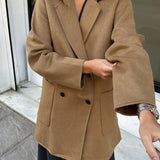 ABRIGO DOBLE PAÑO TOSTADO