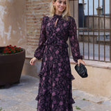 VESTIDO GRANADA GASA ROSA