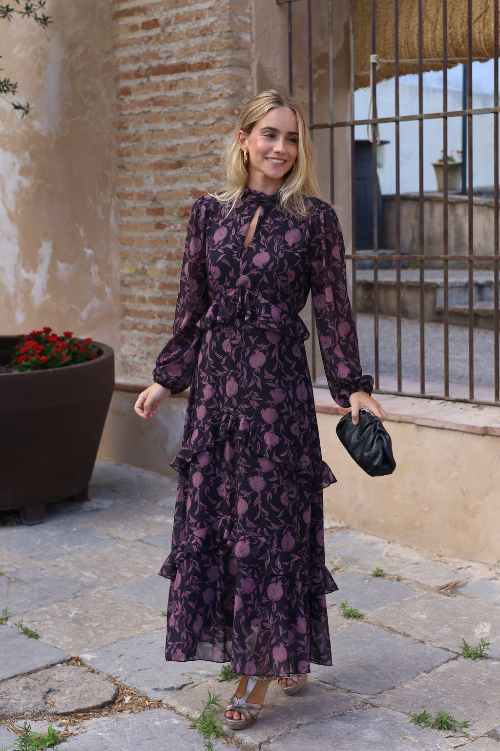 VESTIDO GRANADA GASA ROSA
