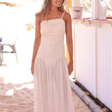 VESTIDO FRUNCES LINO