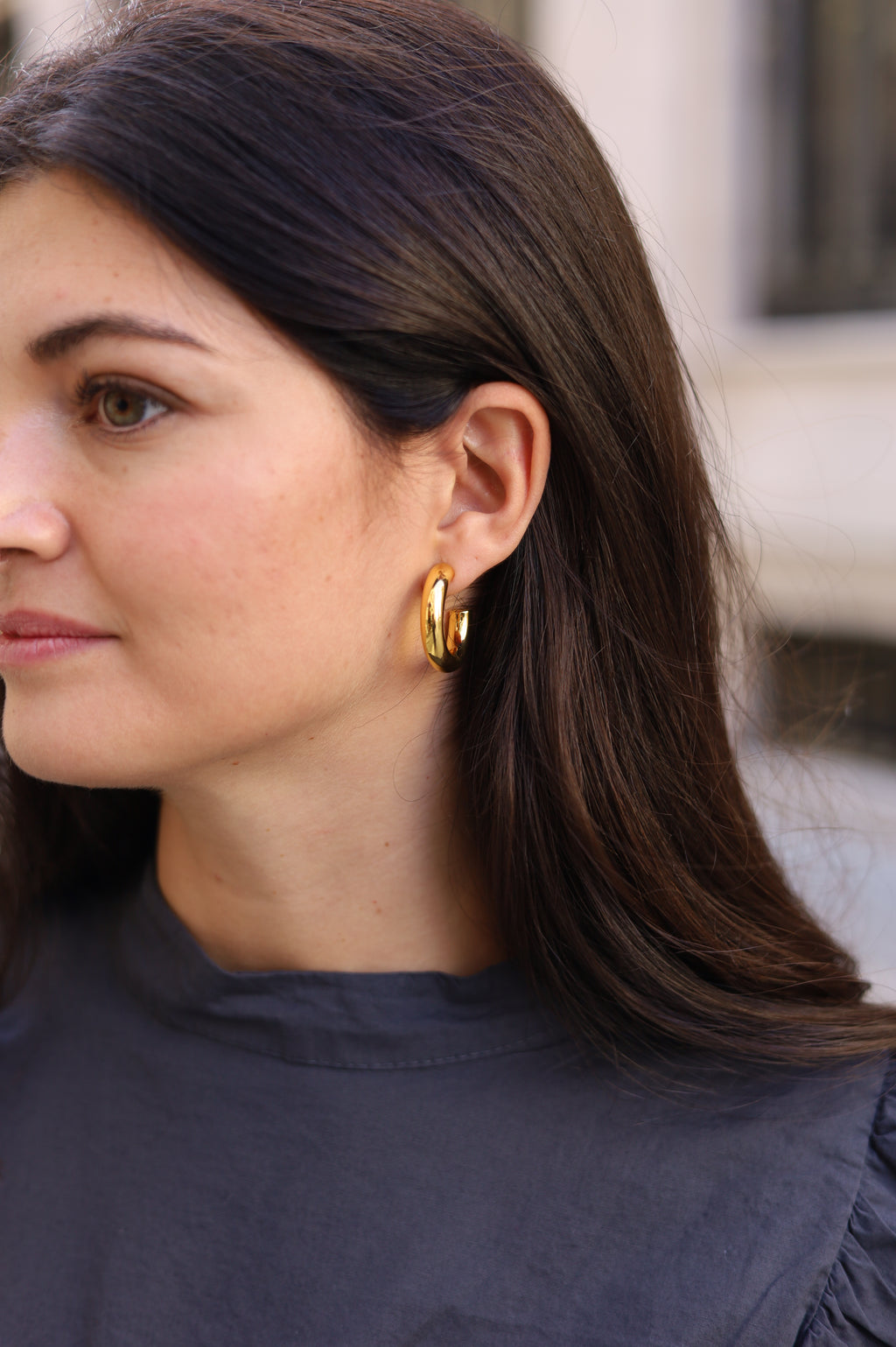 PENDIENTES ARO PEQUEÑO DORADO