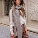 BUFANDA CALADA CAMEL