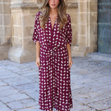 VESTIDO RONDA ROMBO MORADO