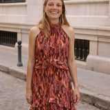 VESTIDO VEJER MARRON