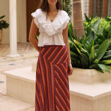 FALDA LAURA NARANJA