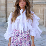 BLUSA OSUNA LAZO BLANCA