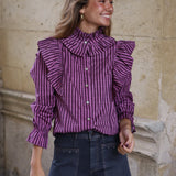 BLUSA CRISTINA MORADA