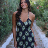 VESTIDO LIMONES AZUL
