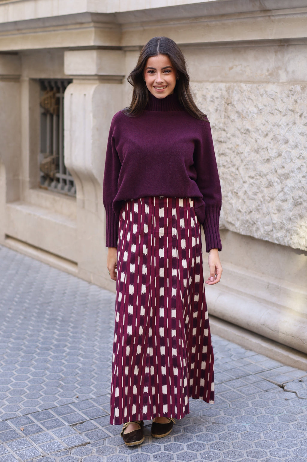 FALDA IRENE MORADA