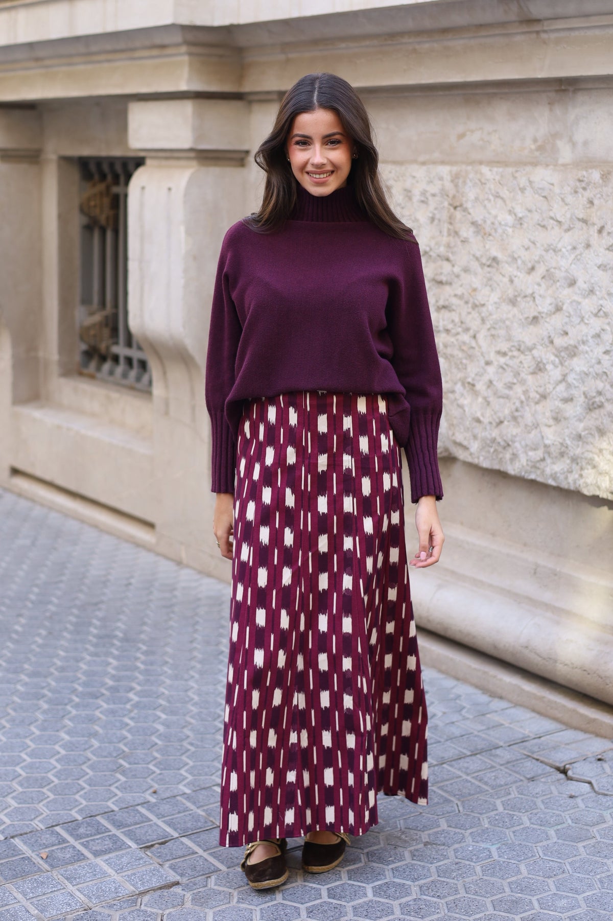 FALDA IRENE MORADA