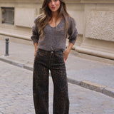 PANTALON VAQUERO LEOPARDO