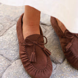 MOCASÍN FRUNCE Y CORDON