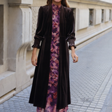 ABRIGO TERCIOPELO MARRON