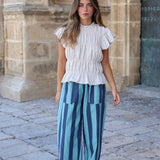 PANTALON PALMA AZUL