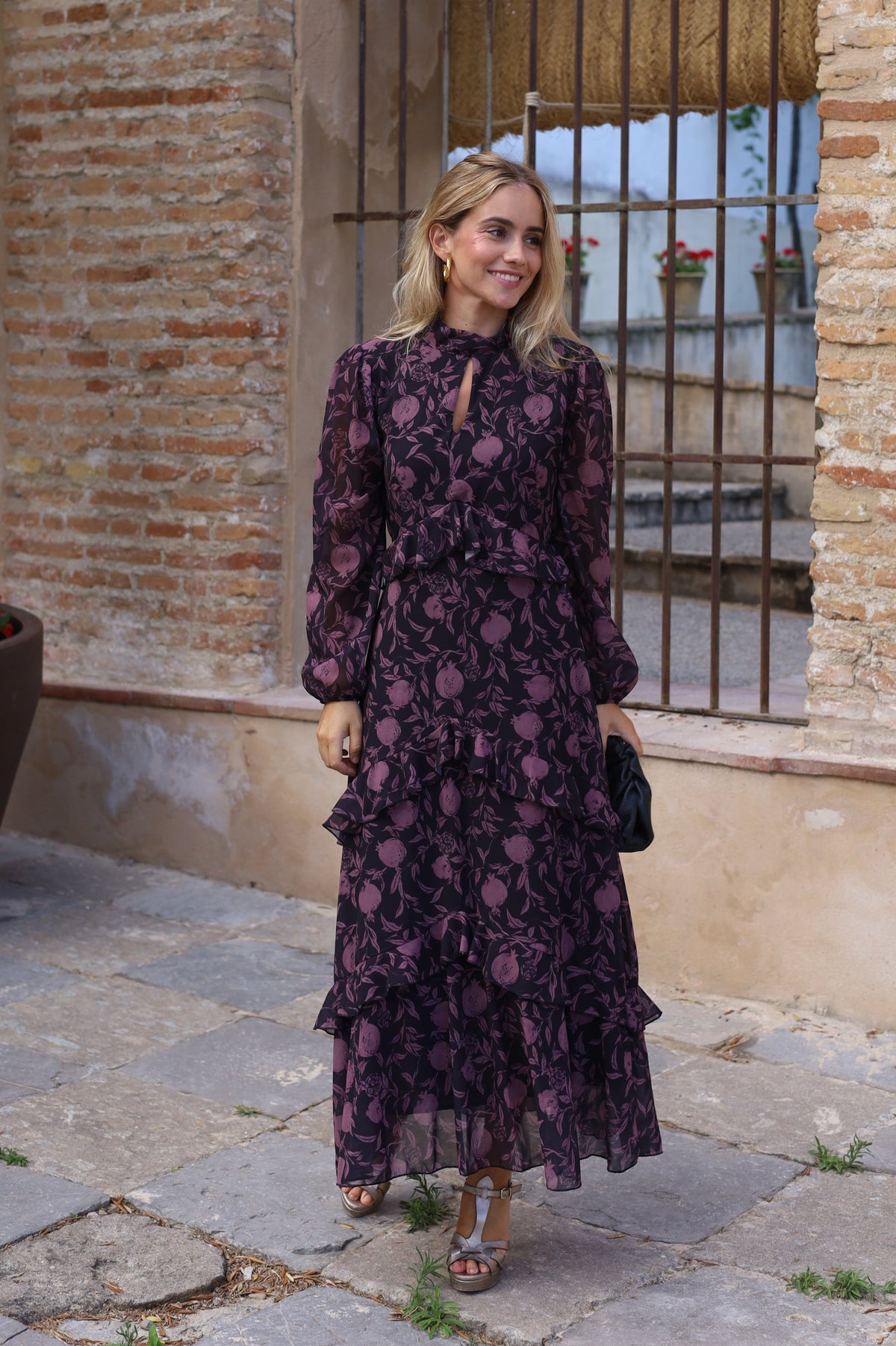 VESTIDO GRANADA GASA ROSA