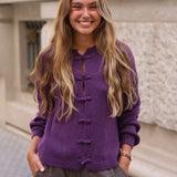 CHAQUETA PUNTO JAPO MORADO