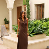 VESTIDO MARTA MARRON