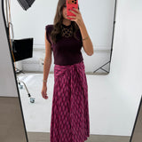 FALDA LAZADA FUCSIA