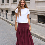 FALDA PANA FINA BERENJENA