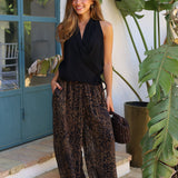 PANTALON GASA ANIMAL PRINT