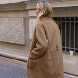 ABRIGO DOBLE PAÑO TOSTADO