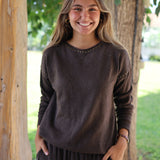 JERSEY PUNTO TACHAS MARRON
