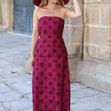 VESTIDO CONSTELACION VINO