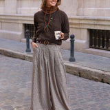 PANTALON PALAZZO CUADROS