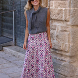FALDA VIOLETA MORADA