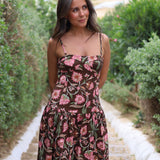 VESTIDO CRISTINA MARRON