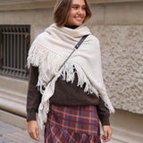 PONCHO FLECOS CRUDO